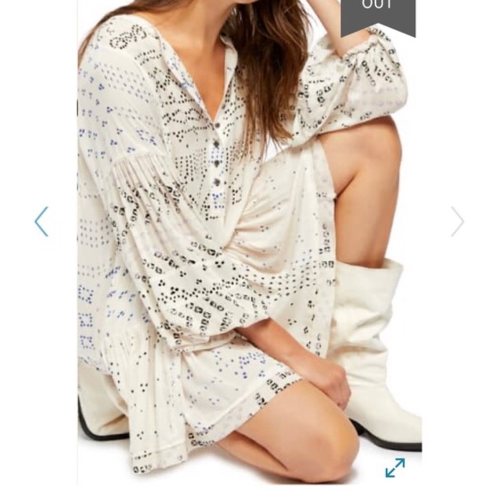 Free people bohemian print dress. Costal cowgirl look